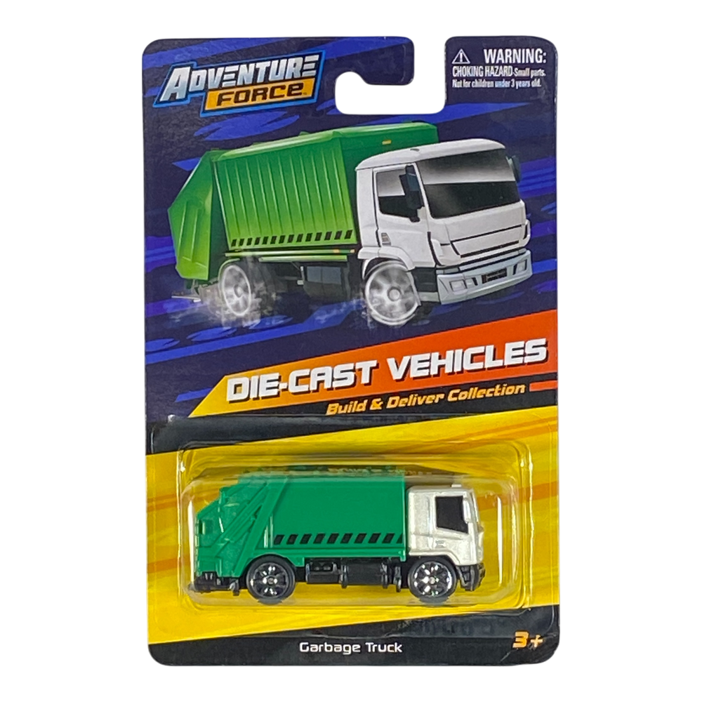 Collectors World Toys Adventure Force Garbage Truck | Build & Deliver Collection