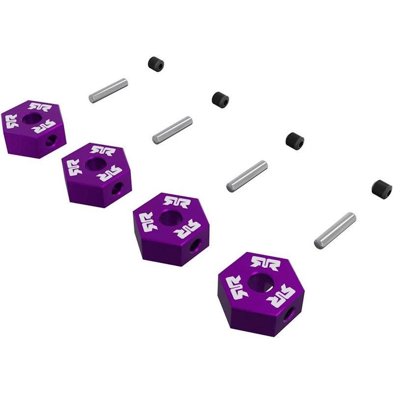 PowerHobby Arrma ARA-3117 12mm Wheel Hex set (Metal) 4pcs- Purple