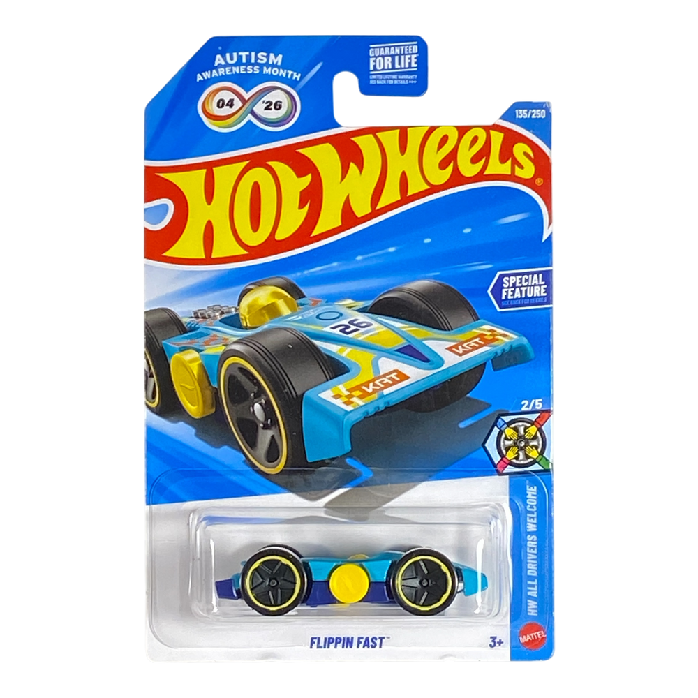 Collectors World Toys Hot Wheels Flippin Fast (Autism Awareness Month) | All Drivers Welcome Series 2/5