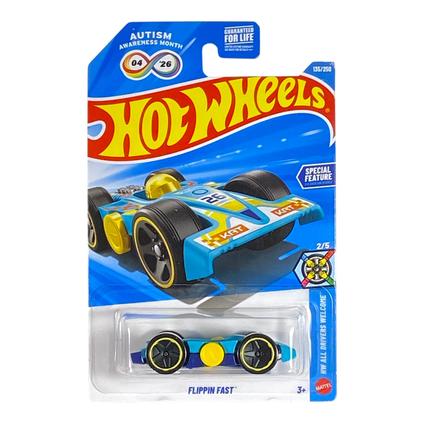 Collectors World Toys Hot Wheels Flippin Fast (Autism Awareness Month) | All Drivers Welcome Series 2/5