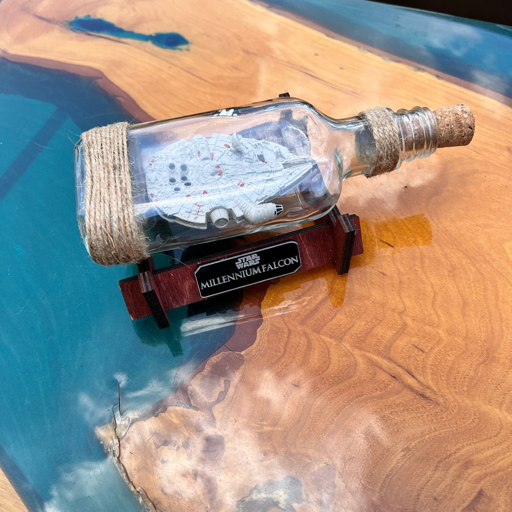 Star Wars Millennium Falcon Starship in a Tequila