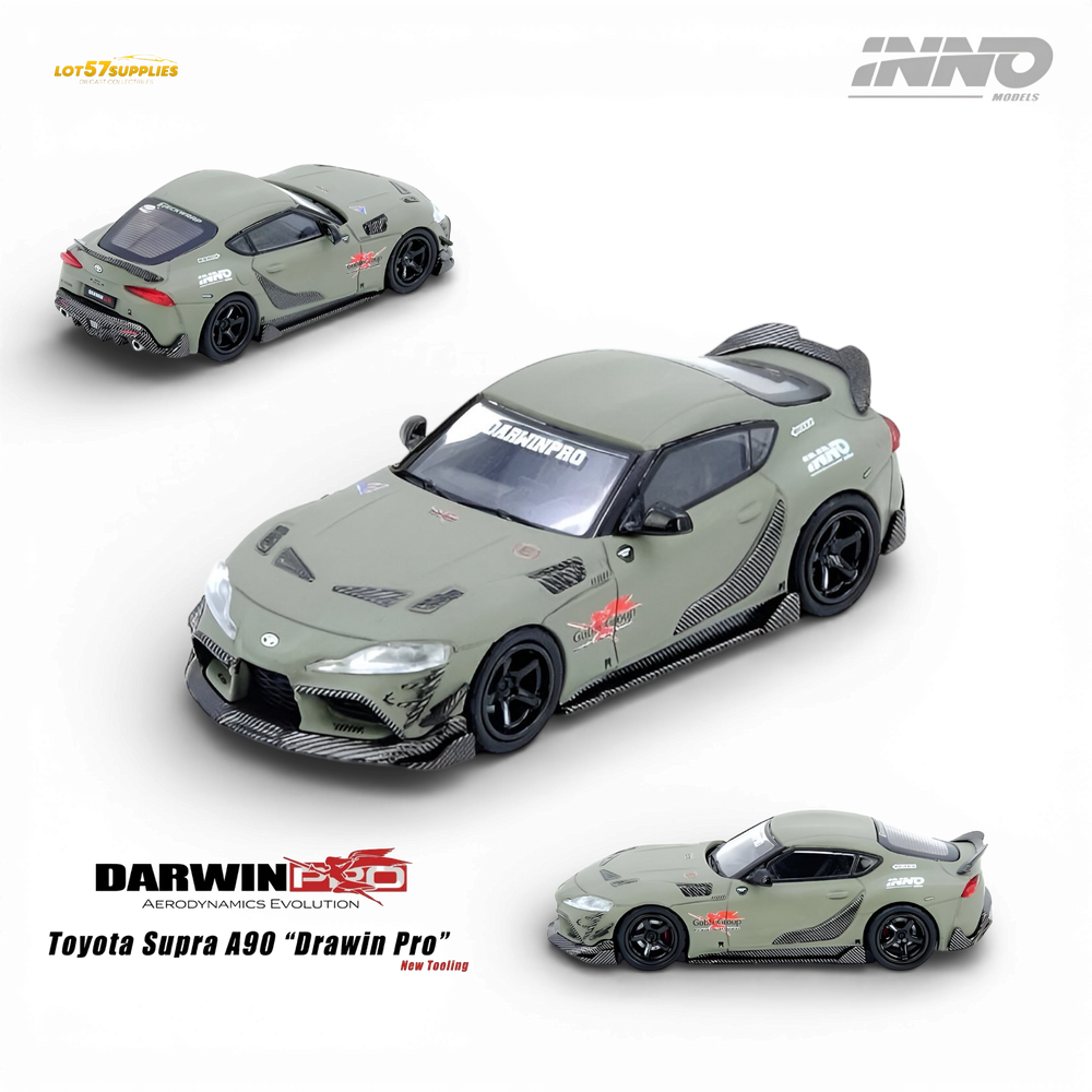 (Pre-Order) INNO64 Toyota Supra A90 Darwin Pro Matt Green 1:64
