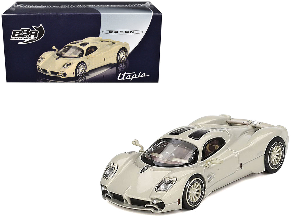 BBR - Pagani Utopia Presentation Grigio Rinascimento Silver 1/64 Diecast Model Car by BBR