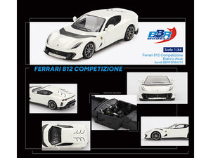 BBR - Ferrari 812 Competizione Bianco Avus White 1/64 Diecast Model Car by BBR