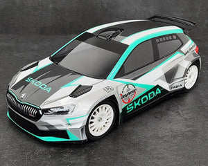 Bittydesign SKODA Fabia RS Rally2 1/10 Rally Body Clear 190mm (Hard/1.2mm)