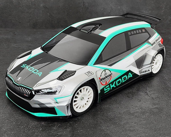 Bittydesign SKODA Fabia RS Rally2 1/10 Rally Body Clear 190mm (Hard/1.2mm)