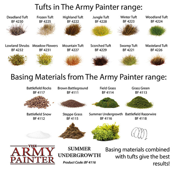 Army Painter Tools: Basing: Summer Undergrowth - Echo Six Hobbies