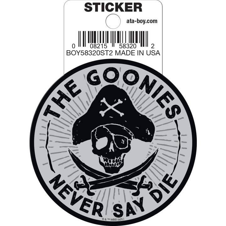 Little Shop of Magic Goonies: Never Say Die Die Cut Vinyl Sticker - 3" — Toys and Collectible