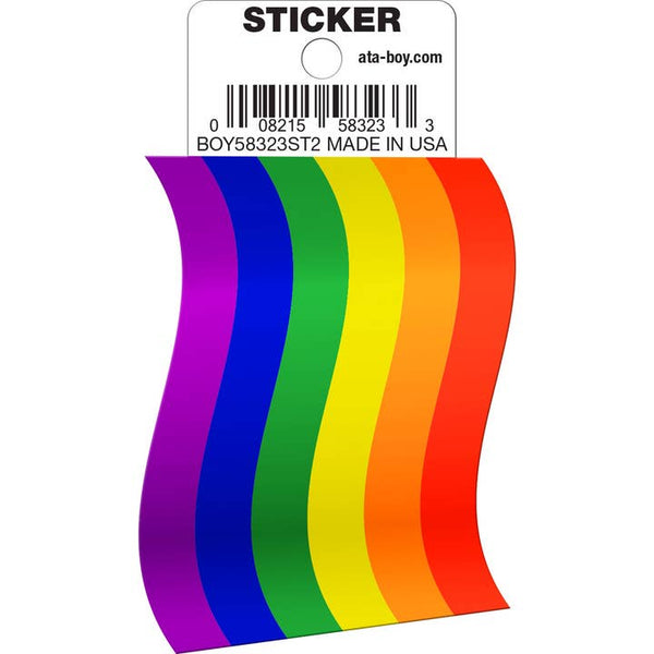 Little Shop of Magic Pride Rainbow Flag Die Cut Vinyl Sticker - 3" — Toys and Collectible