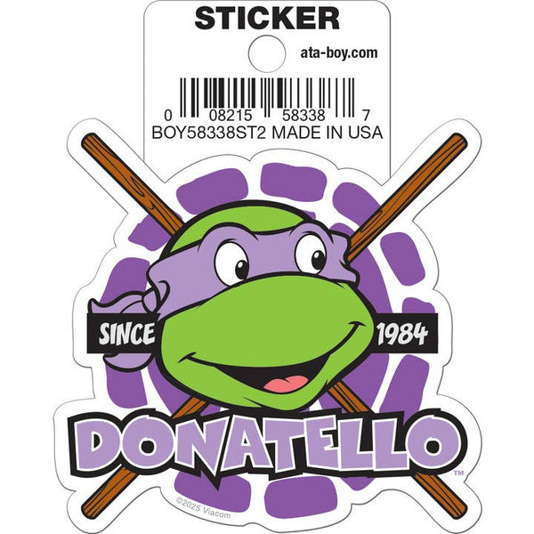 Little Shop of Magic Teenage Mutant Ninja Turtles: Donatello Head Die Cut Vinyl Sticker - 3" — Toys and Collectible