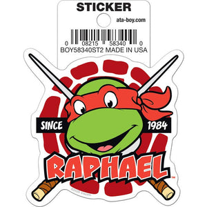 Little Shop of Magic Teenage Mutant Ninja Turtles: Raphael Head Die Cut Vinyl Sticker - 3" — Toys and Collectible