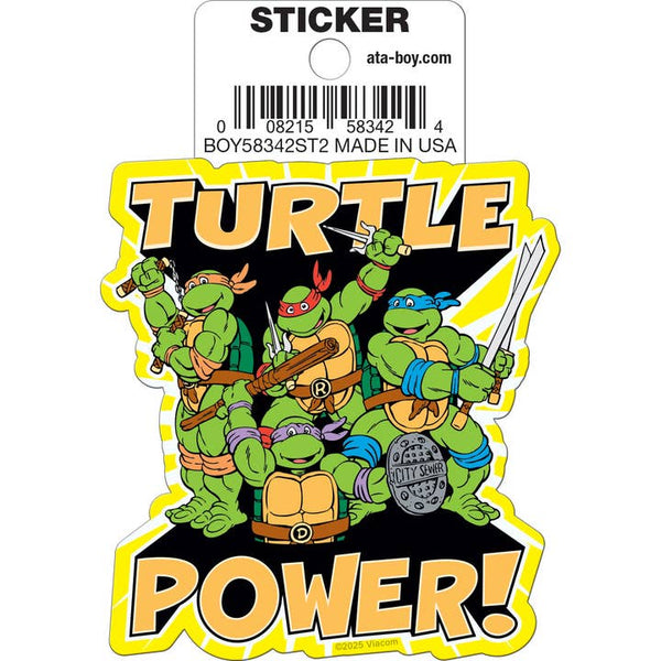 Little Shop of Magic Teenage Mutant Ninja Turtles: Turtle Power Team Die Cut Vinyl Sticker - 3" — Toys and Collectible