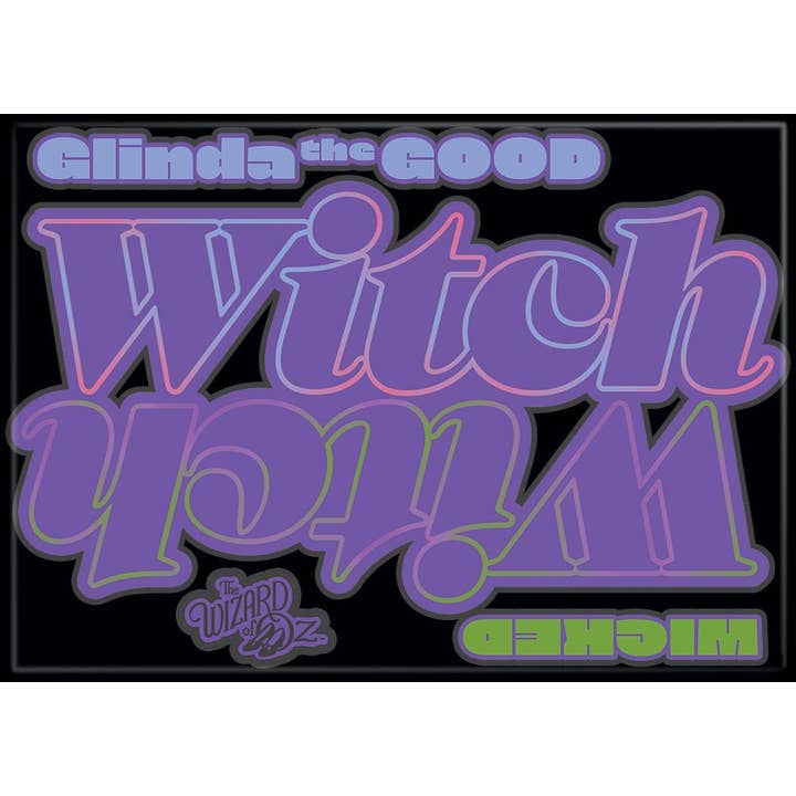 Wizard of Oz: Good Witch Bad Witch Flip Magnet
