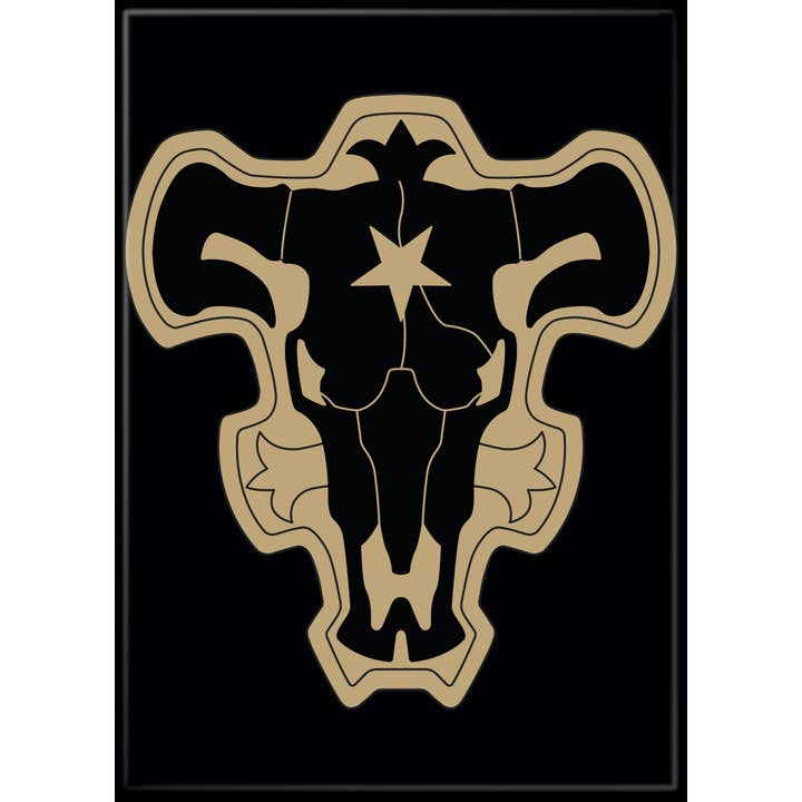 Little Shop of Magic Black Clover: Black Bull Squad Logo Magnet — Toys and Collectible