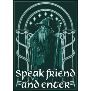 Little Shop of Magic Ata-Boy Magnets: Refrigerator Magnet - 2.5" x 3.5" - Lord of the Rings - Gandalf - Speak Friend and