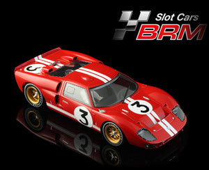 BRM 1/24 Ford GT40 MKII #3 24h Le Mans 1966 Slot Car Dan Gurney BRM166