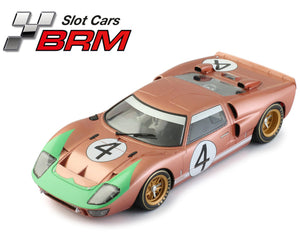 BRM 1/24 Ford GT40 MKII #4 24h Le Mans 1966 Slot Car Mark Donohue BRM167