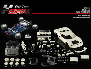 BRM 1/24 Ford GT40 MKII White Kit Unpainted Slot Car BRM169