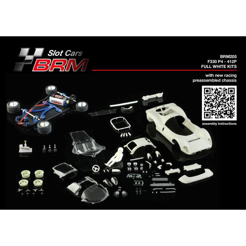 PowerHobby BRM Ferrari 330 P4 White Kit Unpainted 1/24 Slot Car BRM205