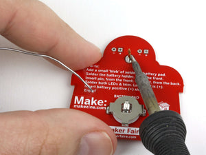 Maker Shed Makey Robot - Learn to Solder Skill Badge - Single — Kit