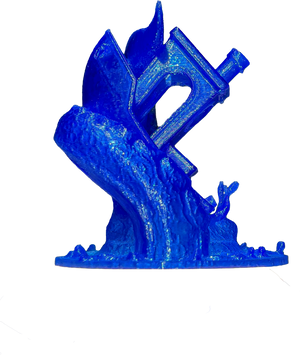 Transparent Sapphire Blue AF 1.75mm PCTG Filament Made in the USA!