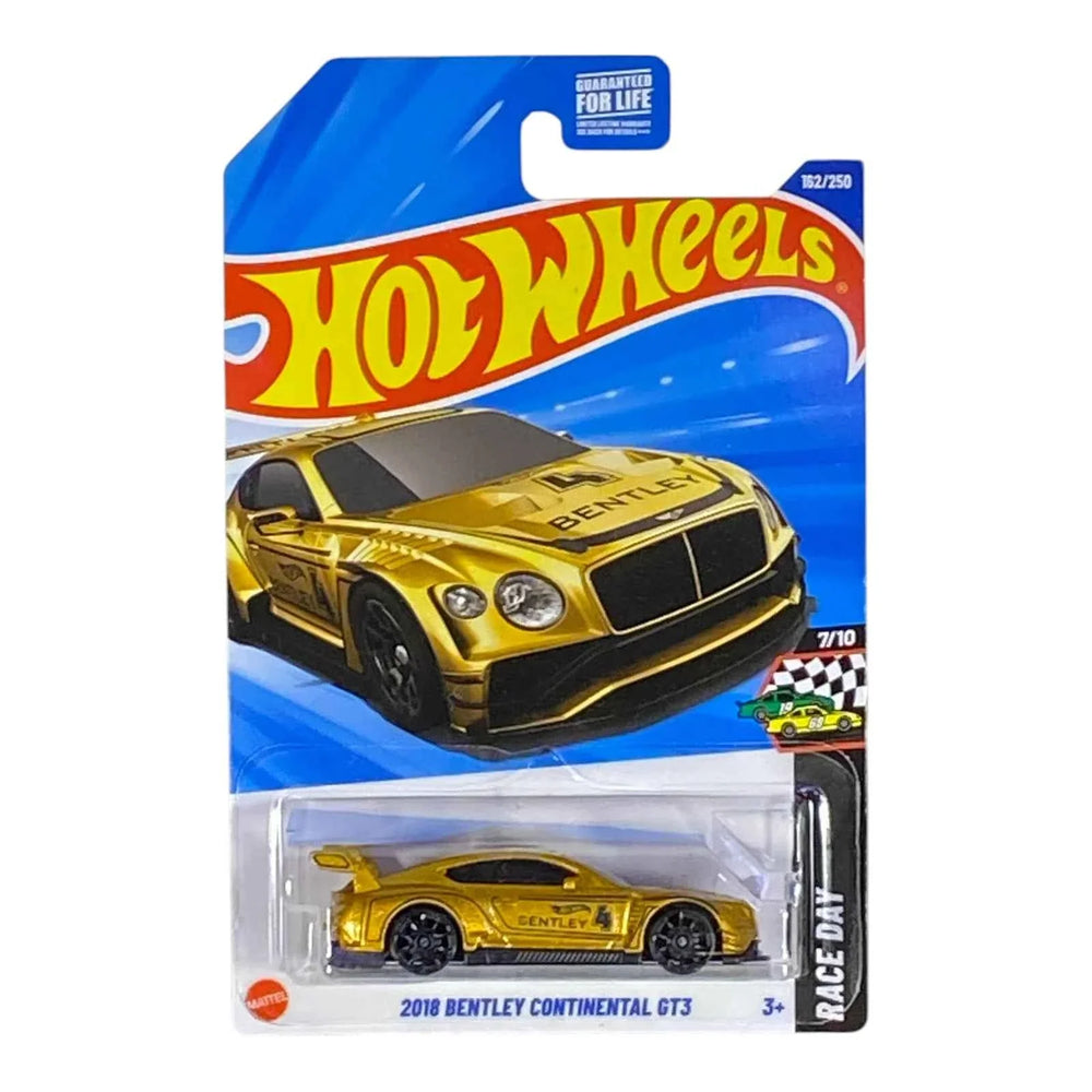 Collectors World Toys Hot Wheels 2018 Bentley Continental GT3 - Race Day Series 7/10