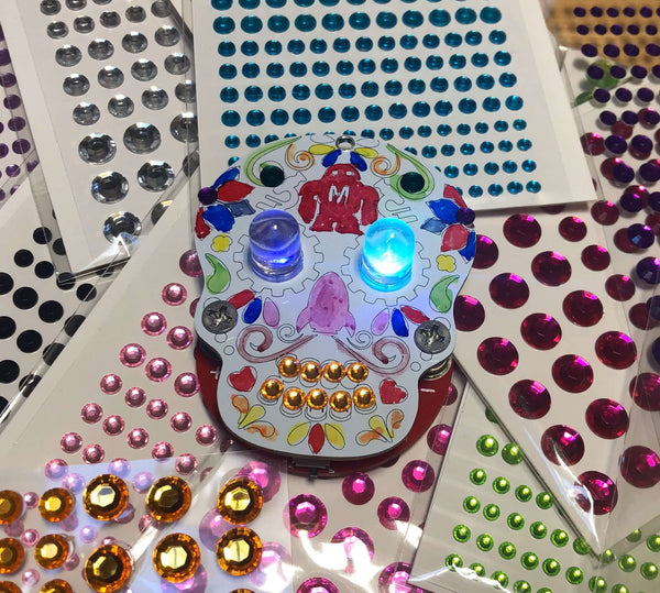 Maker Shed Sugar Skull LED Medallion Kit
