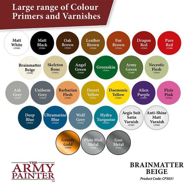 Army Painter Colour Primer: Brainmatter Beige - Echo Six Hobbies