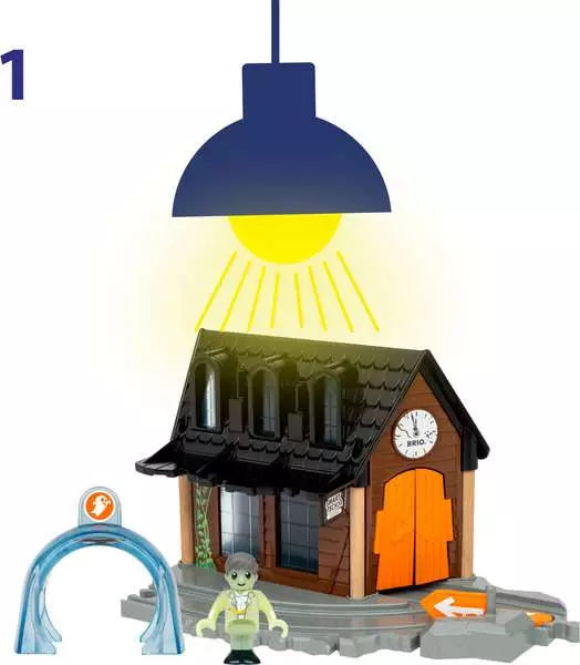Brio: World Smart Tech Sound Spooky Train Station - Echo Six Hobbies