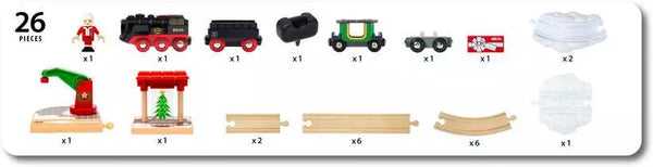 Brio: World Train Set Christmas Steaming Train Set - Echo Six Hobbies