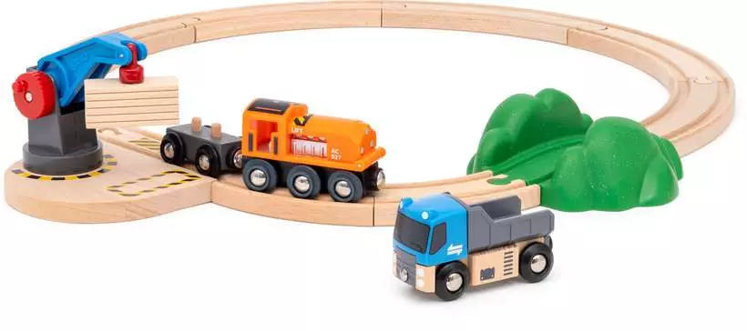 Little Shop of Magic Brio: World Train Set Starter Lift & Load Set — Toys and Collectible