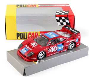 Policar Ferrari F40 1990 IMSA Road America 1/32 Slot Car CAR03A for Slot.it