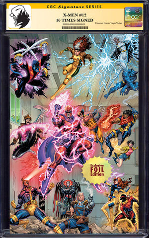 [SIGNED CGC 9.8 YELLOW LABLE] [16 TIMES SIGNED] X-Men #12 Unknown Comic Tyler Kirkham C2E2 2025 Exclusive Var [IN STOCK]