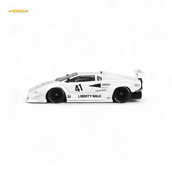 Mini-GT Lamborghini Countach LB-WORKS White 2024 Tokyo Auto Salon 1:64 MGT00966