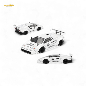 Mini-GT Lamborghini Countach LB-WORKS White 2024 Tokyo Auto Salon 1:64 MGT00966