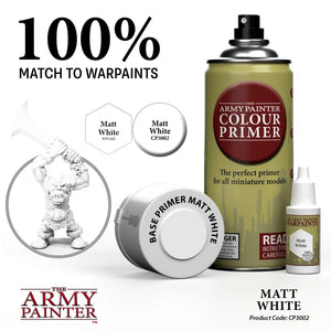 Army Painter Colour Primer: Matte White Undercoat - Echo Six Hobbies