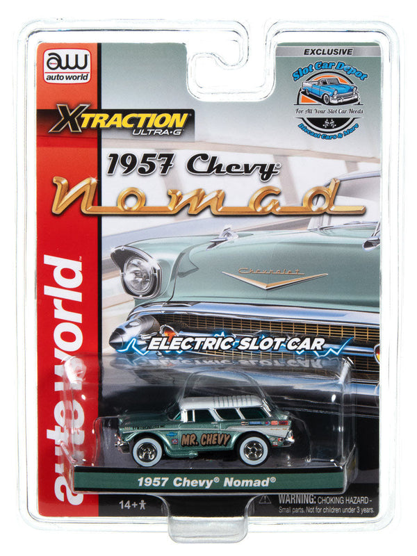 Auto World Exclusive 1957 Chevy Chevrolet Nomad HO Slot Car for AFX