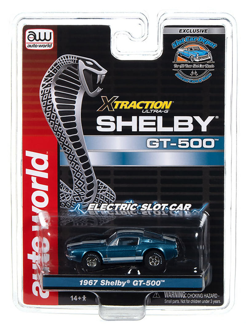 Auto World Exclusive Ford Mustang 1967 Shelby GT-500 HO Slot Car for AFX
