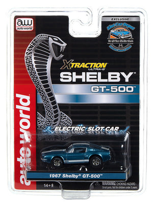 Auto World Exclusive Ford Mustang 1967 Shelby GT-500 HO Slot Car for AFX