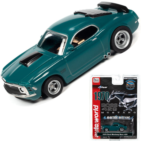 Auto World Exclusive 1970 Ford Mustang Boss 429 HO Slot Car for AFX