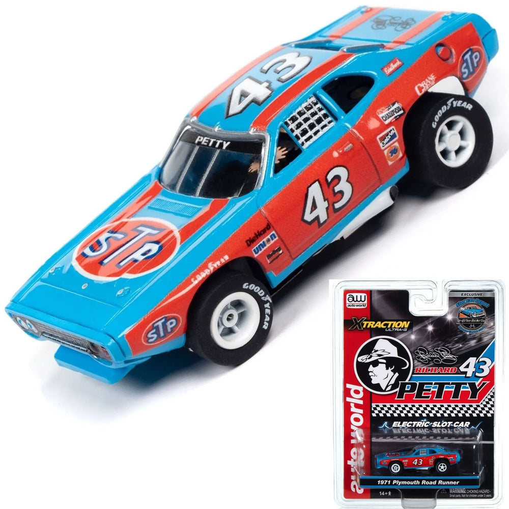 Auto World Exclusive Richard Petty '71 Plymouth Road Runner HO Slot Car