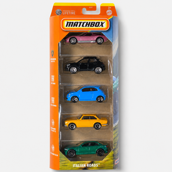 Matchbox Italian Roads 5 Pack Die-Cast Set