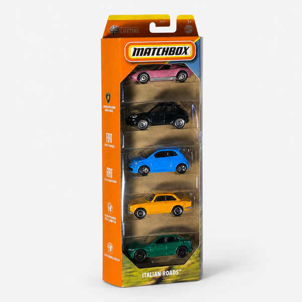 Matchbox Italian Roads 5 Pack Die-Cast Set