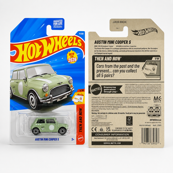 Hot Wheels Austin Mini Cooper S | Then and Now Series 1/10