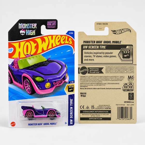 Hot Wheels Monster High Ghoul Mobile | Screen Time Series 1/10