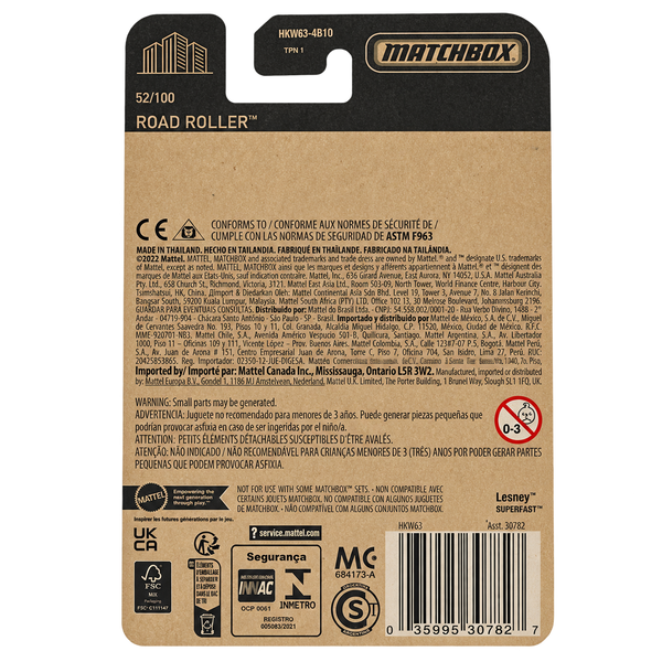 Matchbox Road Roller | Matchbox 70 Years Series 52/100