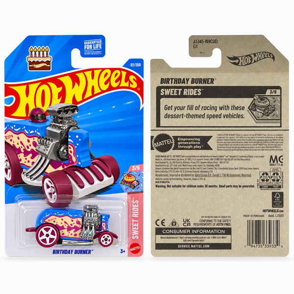 Hot Wheels Birthday Burner | Sweet Rides Series 3/5