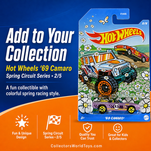 Hot Wheels ’69 Camaro Spring Circuit 2/5 Purple Die-Cast Car V1405