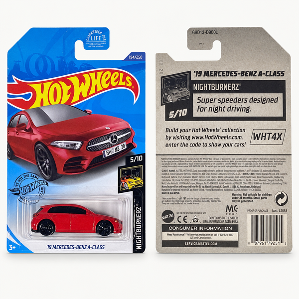 Hot Wheels '19 Mercedes-Benz A-Class | Nightburnerz Series 5/10
