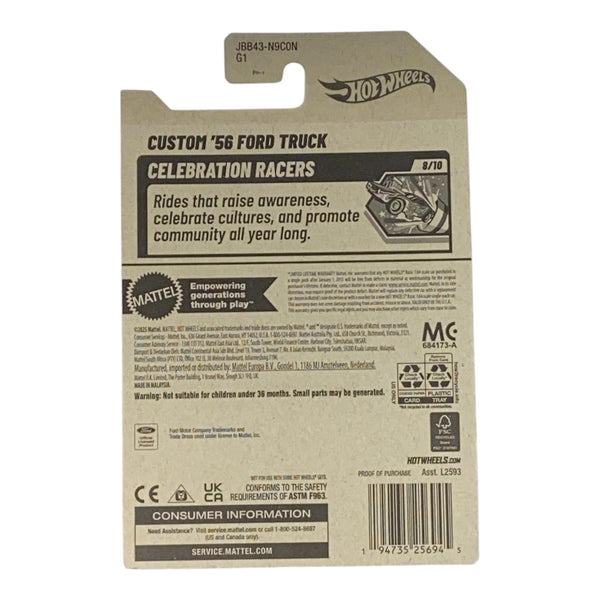 Hot Wheels Custom '56 Ford Truck - Celebration Racers 8/10